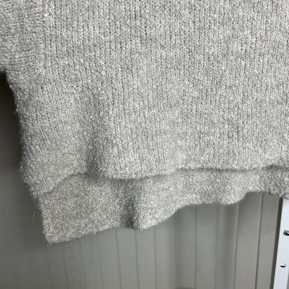 Natural Life Cowl Neck Sweater Oversized Cropped High Low Hem Gray Color Size S - Picture 4 of 6